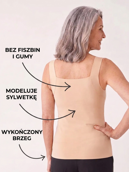 SoftLift – Top z Wbudowanym Biustonoszem Bez Ucisku