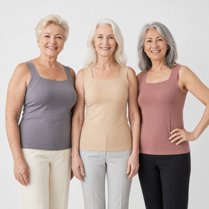 SoftLift – Top z Wbudowanym Biustonoszem Bez Ucisku